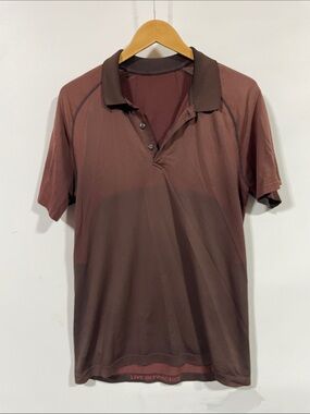 Men's Brown Performance Polo Shirt